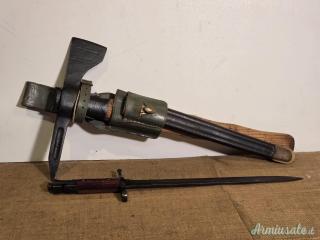 Baionetta Carcano con Piccozzino e sostegno per genio alpino 1 GM mod 27