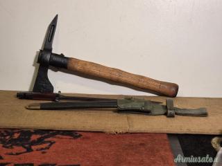 Baionetta Carcano con Piccozzino e sostegno per genio alpino 1 GM mod 27