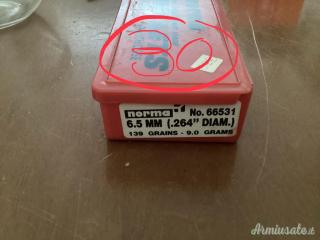 VENDO palle calibro 6,5 mm / 264 dia