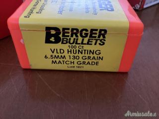 VENDO palle calibro 6,5 mm / 264 dia