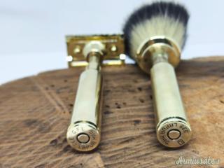 set da barba  con  bossoli 338 lapua