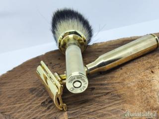 set da barba  con  bossoli 338 lapua
