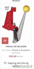Pressa Lee reloader
