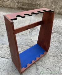 Rastrelliera portafucili artigianale in legno