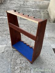 Rastrelliera portafucili artigianale in legno