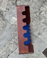 Rastrelliera portafucili artigianale in legno