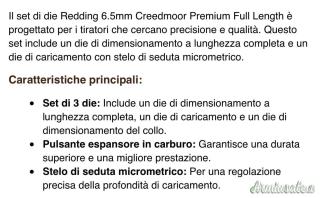 Die Redding set deluxe 6,5 creedmoor