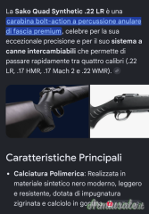 Sako Quad Syntetic .22 Long Rifle