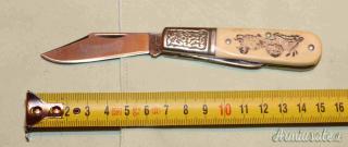 AFFARE Coltellino Scharade Scrimshaw Usa vintage