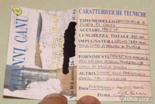 AFFARE  Gianni Canu Manico Forma Fucile