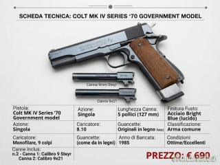 Colt  MK IV Series '70 Government model 9x21mm IMI
