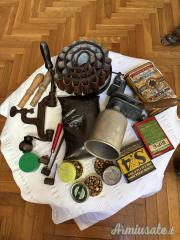 Materiale e componenti da ricarica vintage + cartucciera