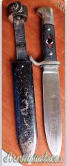 WW2 Coltello HITLERJUGEND TRANSIZIONALE Germania 1938 con MOTTO (!!!) 100% ORIGINALE INTOCCATO