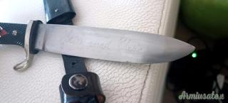 WW2 Coltello HITLERJUGEND TRANSIZIONALE Germania 1938 con MOTTO (!!!) 100% ORIGINALE INTOCCATO