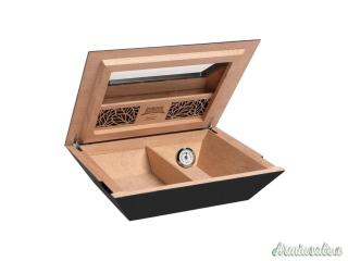 Humidor Supreme UMIDIFICATORE ARIA GLASSTOP BLACK Medium HS-720BLK