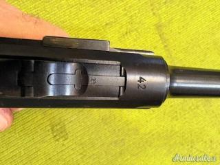 Mauser Luger P08, byf 42, 1942, Sportiva, 9x19 (9 Parabellum)
