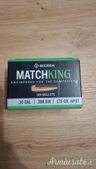 SIERRA MATCHKING cal30 175gr e 168gr