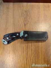 Coltello da caccia Herbertz in acciaio damascato 49 strati con fodero