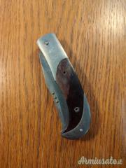 Coltello tascabile artigianale in acciaio Damasco