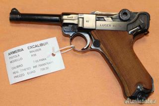 Pistola Luger Mauser P08 Cal. 7,65 Para