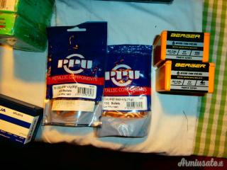 cedo palla Lapua sierra ,Nosler Hornady e PPU , bossoli per cal.223