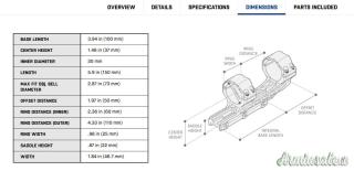 Attacco Cantilever UTG a sgancio rapido per tubo da 30 mm
