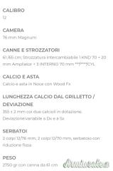 Benelli Montefeltro Beccaccia  Semiautomatico Cal 12