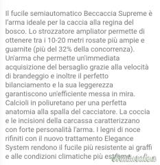 Benelli Montefeltro Beccaccia  Semiautomatico Cal 12