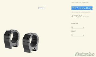 AUDERE - PSR™ Scope Rings D34-H34