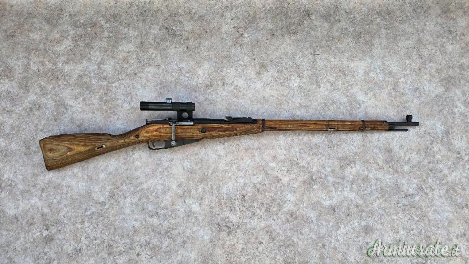 Carabina Mosin Nagant 91 30 cal 7.62x54 anno 1943 arsenale di Izhevsk ottica repro