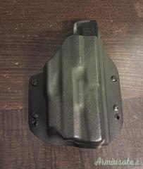 Fondina Falco Holster Glock 45 con torcia pl2 mini Valkyrie