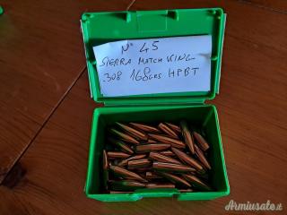 Lotto palle/bossoli Sierra Lapua HPBT .308