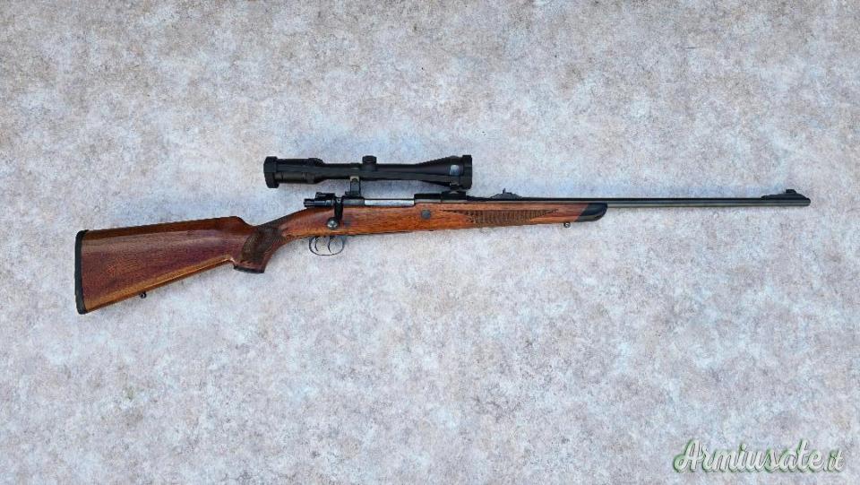 Carabina Dumoulin Pirsch cal 7 remington con Swarovski habicht 3-10x42 completo di valigetta