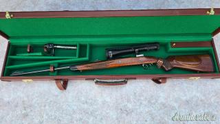 Carabina Dumoulin Pirsch cal 7 remington con Swarovski habicht 3-10x42 completo di valigetta