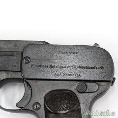 Pistola semi-automatica storica Dreyse, modello 1907, calibro 7,65