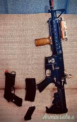 STARTER PACK SOFTAIR (M4,BERETTA,PROTEZIONI,CASCO, 2000 PALLINI CIRCA E TUTTO CIO CHE SI VEDE