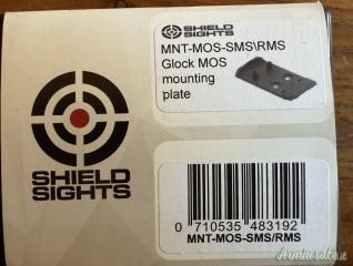 Piastrina montaggio red dot GLOCK MOS per Shield SMS/RMS Low Profile