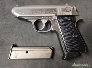 CEDO WALTHER PPK-S INOX CAL. 380 AUTO, DOPPIO CARICATORE. SOLO TEL.
