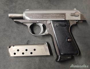 CEDO WALTHER PPK-S INOX CAL. 380 AUTO, DOPPIO CARICATORE. SOLO TEL.