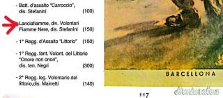 Cartolina Divisione Volontari FIAMME NERE “23 MARZO” - 2^ Compagnia Lanciafiamme (2^ ristampa)