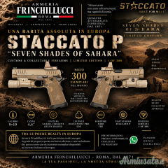 STACCATO P “SEVEN SHADES OF SAHARA” LIMITED EDITION — SOLO 300 ESEMPLARI NUMERATI Calibro 9 mm