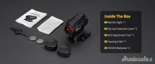 Red dot CVLIFE Wildhawk multireticolo