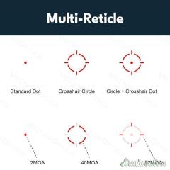 Red dot Vector Optics Scrapper 1x25 Solar Power Multi Reticle