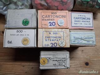 BORRE, SUGHERI, CARTONCINI CAL.20