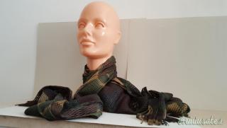 sciarpa mimetica militare traforata