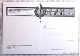 Cartolina “ARDITI PARACADUTISTI” della “Aeronautica Nazionale Repubblicana