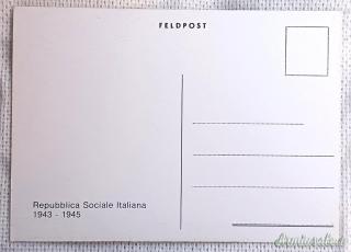 Cartolina della “LEGIONE SS ITALIANA - ONORE FEDELTÀ CORAGGIO” R.S.I. - 2^ ristampa