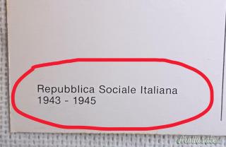Cartolina della “LEGIONE SS ITALIANA - ONORE FEDELTÀ CORAGGIO” R.S.I. - 2^ ristampa