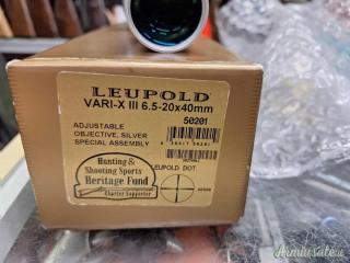 LEUPOLD VARI-X III 6,5-20x40 Silver