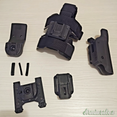 SET Fondina RH Ghost III Polimero livello 2 da cinturone per Beretta serie 92